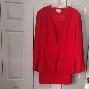 J.J.S. Designer Garment in Vibrant Red